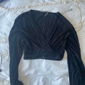 Urban outfitters black crop top